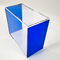 Boîte de rangement élégante en acrylique de 5 mm pour cartes, étui de présentation coloré pour cartes de jeu Elite Trainer, aimant puissant, poli, vente en gros