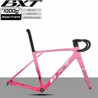 Cadre de vélo en fibre de carbone BXT EVO-155 700C, cadre de vélo de route en carbone, frein à disque, fourche 140 mm, cadre 12x100 mm, cadre 12x142 mm T47 UDH