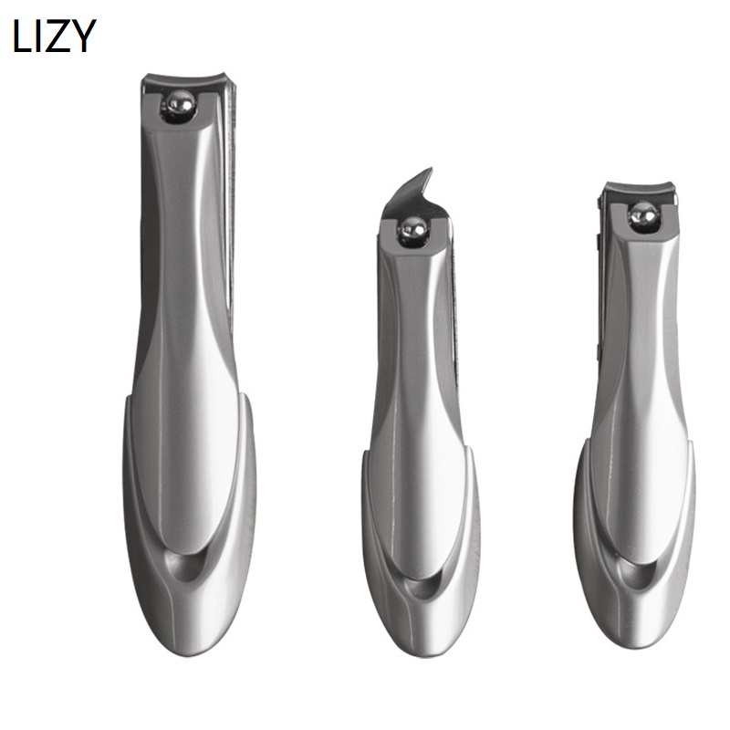 Машинка для стрижки ногтей LIZY, профессиональный триммер для ногтей из нержавеющей стали с клипсой