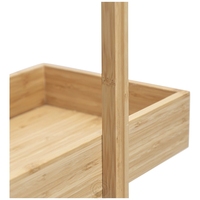 Étagère de rangement de salle de bain moderne à 3 niveaux en bambou, autoportante, écologique, de qualité supérieure, pour serviettes et articles de toilette