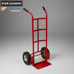 Carrello <span class=keywords><strong>a</strong></span> <span class=keywords><strong>Mano</strong></span> con Doppia Impugnatura, Capacità 250 kg, in Acciaio Verniciato <span class=keywords><strong>a</strong></span> Polvere, <span class=keywords><strong>Ruote</strong></span> Solide da 10 Pollici, Resistente alla Corrosione, <span class=keywords><strong>per</strong></span> Magazzino - Product Image 4