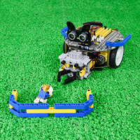 Kit de robot voiture 3 en 1 Keyestudio Stem Programming Beetlebot compatible avec Lego pour Arduino