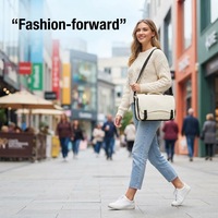 Sac à bandoulière léger en polyester personnalisé YOUK pour appareil photo hybride ou reflex numérique, étanche, avec fermeture éclair, écologique et grand format