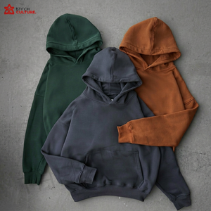 Sweat-shirt ample en molleton de coton de qualité supérieure 350 GSM, unisexe, vêtements de mode urbaine - Product Image 1