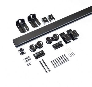 WEKIS Heavy Duty Barn Door <b>Hardware</b> Set Single Door High-End Bypass Design Steel Brass Material Kitchen Bedroom Bathroom - Product Image 5