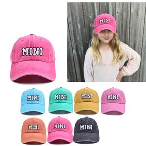 Gorra de Béisbol Infantil MINI con Parche de Chenilla Bordado, Estilo Desgastado, de Algodón, para Deportes al Aire Libre, Regalo para el Día de la Madre - Product Image 2
