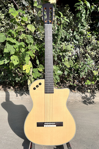 Aiersi Silent Classical Guitar Travel Built in Effect Nylon <b>String</b> Portable 39 Inch Solid Spruce Music <b>Instrument</b> - Product Image 2