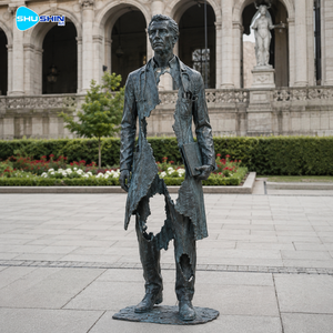 Scultura Artistica in Bronzo a Prezzo di Fabbrica, Statua in Metallo con Illusione Ottica, Decorazione Artistica Pubblica per Parchi, Piazze e Porti - Product Image 4