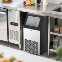 HZB-45A Máquina de Hielo Profesional para Uso Comercial, Fabricante de Máquinas de Hielo en Cubos