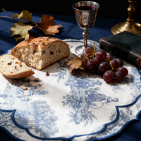 Set de table décoratif rétro en lin de 40 cm, forme fleur, écologique, lavable, matériau inaltérable, imprimé, taille personnalisée, vente en gros