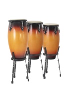 Hand Drum Instruments Percussion Wooden Bongo Drum 7 and 8 Inch with Stand
