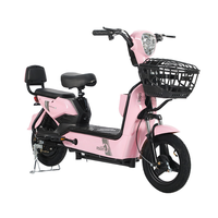Vélo Électrique Urbain avec Moteur Arrière 48V, Cadre en Acier Carbone, Capteur de Portée, Commande Vocale, Deux Places avec Panier de Rangement
