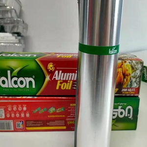 ฟอยล์อลูมิเนียมสีเงินแบบม้วน สำหรับห่ออาหาร เกรดอาหาร ใช้แล้วทิ้ง ราคาโรงงาน หนา 12-20 ไมครอน ทนความร้อนสูง - Product Image 1