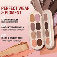 Palette de fards à paupières en poudre haute pigmentation 8 couleurs, marque privée, waterproof, fini mat et scintillant, maquillage pour les yeux pour femmes, tous types de peau