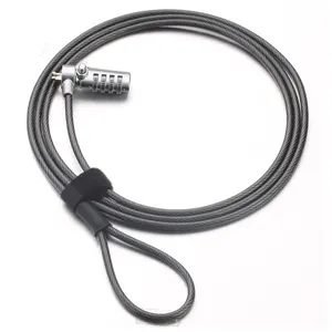 YH1512 4 Digitale Combinatie Staaldraad Slot Laptop Cable Lock