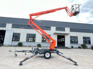 Plataforma Elevadora de Brazo Articulado Montada en Remolque, de 10m-24m, Hidráulica, Multi-Combustible <span class=keywords><strong>LEMAX</strong></span> LM14, para Limpieza de Ventanas en Exteriores - Product Image 3
