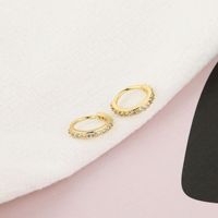 Anneau de nez exquis en zircon cubique pour femmes et hommes, piercing rond en cuivre pour cartilage, tragus, hélix, oreille, nez, bijoux de corps tendance