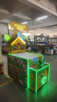 Machine de simulation de tir de flipper miniature à monnayeur, thème Parc des Monstres, avec support anglais, en plastique et fer, pour usage intérieur, pour parc d'attractions pour enfants