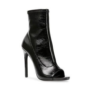 Otoño señoras zapatos 2020 dedo <span class=keywords><strong>abierto</strong></span> Stiletto talón tobillo botas zapatos de mujer Zapatos - Product Image 2