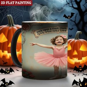 Mug en céramique noir givré 11oz, vierge pour sublimation, tasse magique thermosensible, pour l'art et le bricolage - Product Image 6