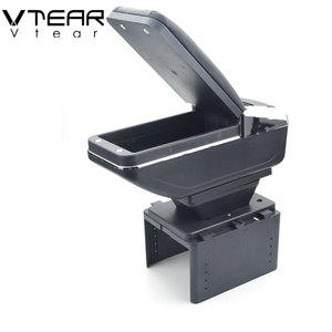 Vtear Per <span class=keywords><strong>Fiat</strong></span> Punto Palio Brava Bravo 500 Linea Marea archivio centrale scatola di immagazzinaggio filo rosso auto-styling ABS bracciolo <span class=keywords><strong>accessori</strong></span> - Product Image 3