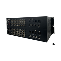 Convertisseur 12G-SDI vers fibre optique avec prise en charge audio XLR et Ethernet, transmission vidéo 4K 60Hz