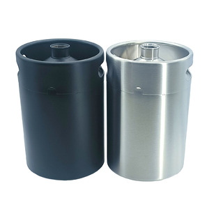 Boîtes d'emballage de bière SUS304 <span class=keywords><strong>2L</strong></span> 3.6L 4L 5L 10L Mini baril Growler personnalisé fût de bière vide - Product Image 2