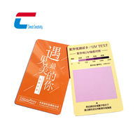 Carte de test d'intensité UV avec logo personnalisé, capteur NFC, mini-étiquette de carte de visite, étanche, carte de test PCI/LPC