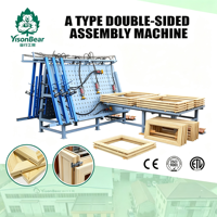 Machine automatique de serrage pour assemblage de cadres de portes et fenêtres en bois, pour la fabrication de meubles, presse hydraulique robuste de type A