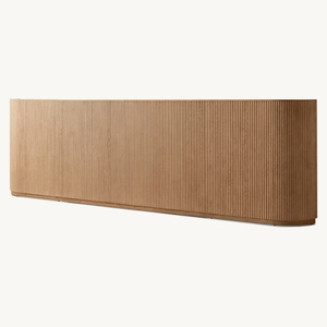 Современный роскошный комплект из массива дерева для спальни, кровать размера «King-Size», деревянная рама для кровати с открытой тумбочкой - Product Image 6