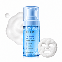 EKBER OEM & ODM Répare la barrière cutanée endommagée Stimule la régénération cutanée Essence à bulles de peptide de cuivre bleu Formule personnalisée