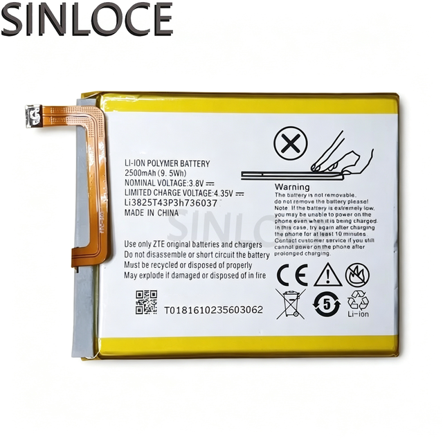 OEM 2500mAh Original Mobile Phone Battery for ZTE Blade A2 V7 Lite BV0720 Li3825T43P3h736037 Battery