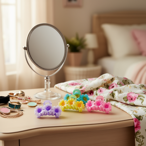 Trois pinces à cheveux Daisy Claw Clip de 10 cm pour femmes, design floral coloré - Product Image 2