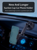 Support universel pour téléphone de voiture, accessoires de fixation réglables pour pare-brise et tableau de bord avec ventouse sécurisée et bras ajustable