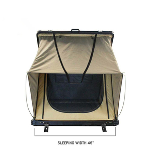 Aluminum Hardshell Roof Top <b>Tent</b> with LED Light Side Open and Foldable Oxford Fabric Rooftop <b>Tent</b> Cover - Product Image 4