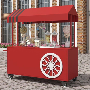 Chariots à fleurs en fer blanc pour décorations de mariage, joli chariot à bonbons <span class=keywords><strong>romantique</strong></span> avec fonction détachable, cour extérieure, hôtel - Product Image 6