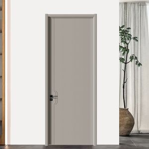 Puerta Interior de Madera con Aislamiento Acústico, Estilo Chino, Ecológica, con Imprimación Blanca, para Dormitorio o Sala de Estar, con Acogida Criteriosa - Product Image 1