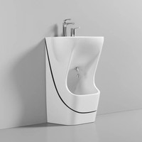 Lavabo intégré en céramique moderne Wudu Lavabo pour les mains et les pieds pour la maison Lieu public