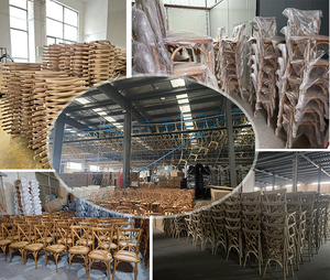 Chaise de salle à manger vintage rustique en bois courbé empilable en bois design pour restaurant bistro hôtel et salon - Product Image 6