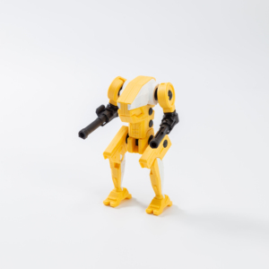 Modelo de Robot Droid de Batalla Amarillo Impreso en 3D, Figura de Acción Articulada para Exhibición - Product Image 1