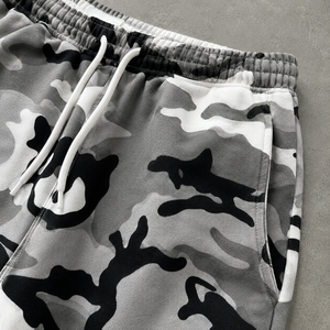 Ensemble de survêtement personnalisé pour <span class=keywords><strong>homme</strong></span> en coton épais, sweat à capuche et pantalon de survêtement à jambe droite, imprimé camouflage - Product Image 3