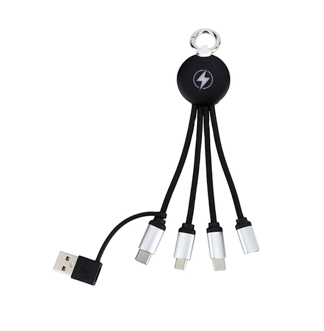 Оптовая продажа, пользовательский световой логотип 3 4 5 Usb-кабель для зарядки с брелоком и пользовательским световым логотипом с черной подарочной коробкой
