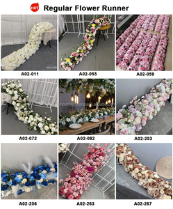 SMOOTH <b>White</b> Flower Runner With Metal Stand for Birthday Party Wedding Events Floral Stage - Product Image 6