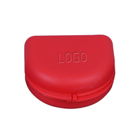 Boîte de rangement pour appareil dentaire orthodontique en plastique avec logo personnalisé, étui de rangement invisible pour gouttière d'aligneur, produit d'hygiène bucco-dentaire polyvalent