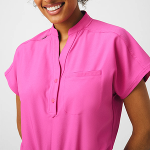 Divisa Ospedaliera Personalizzata Bestex per Infermiere, Completo da Lavoro Casual con Scollo a V, Uniforme Sanitaria per Donne - Product Image 2