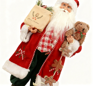 Décorations de noël fait à la main tissu écologique en plastique père noël décor à la maison centre commercial fenêtre scène Arrangement Figurine
