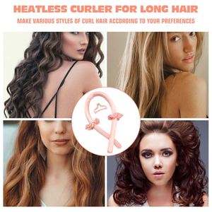 Diadema rizadora sin calor personalizada al por mayor, juego de rizadores de pelo de seda mágica, rodillo suave para rizar el cabello para dormir para mujer - Product Image 2