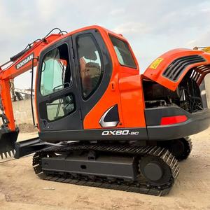 En stock, mini-excavatrice Doosan DX80 d'occasion, excavatrice Doosan DX60-9c DX60-7 DX75 DX80 DX55, excavatrice Doosan DX60 à bas prix - Product Image 1