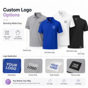 Logo personnalisé, performance unisexe pour chemise, 13% élasthanne, extensible dans les 4 sens, séchage rapide, anti-plis, uniforme d'équipe de golf, vente en gros, gris - Product Image 2