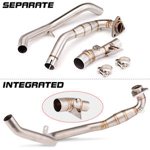 Pour X-ADV 750 X ADV750 XADV 750 2017-2014, Système d'Échappement Complet Moto avec Tuyau Collecteur Avant pour Silencieux d'Origine - Product Image 1